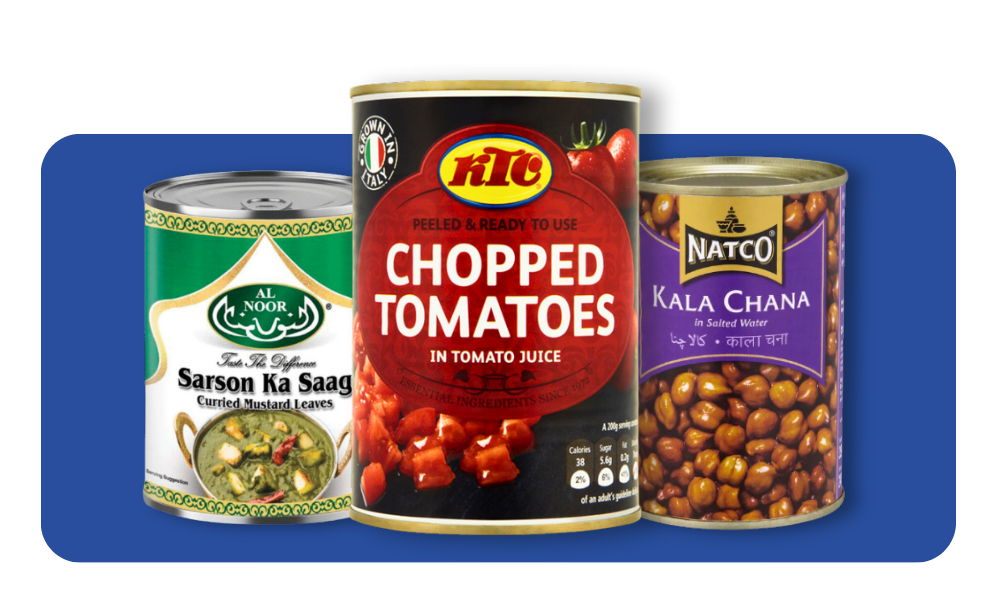 Canned Tins Variety Foods UK
