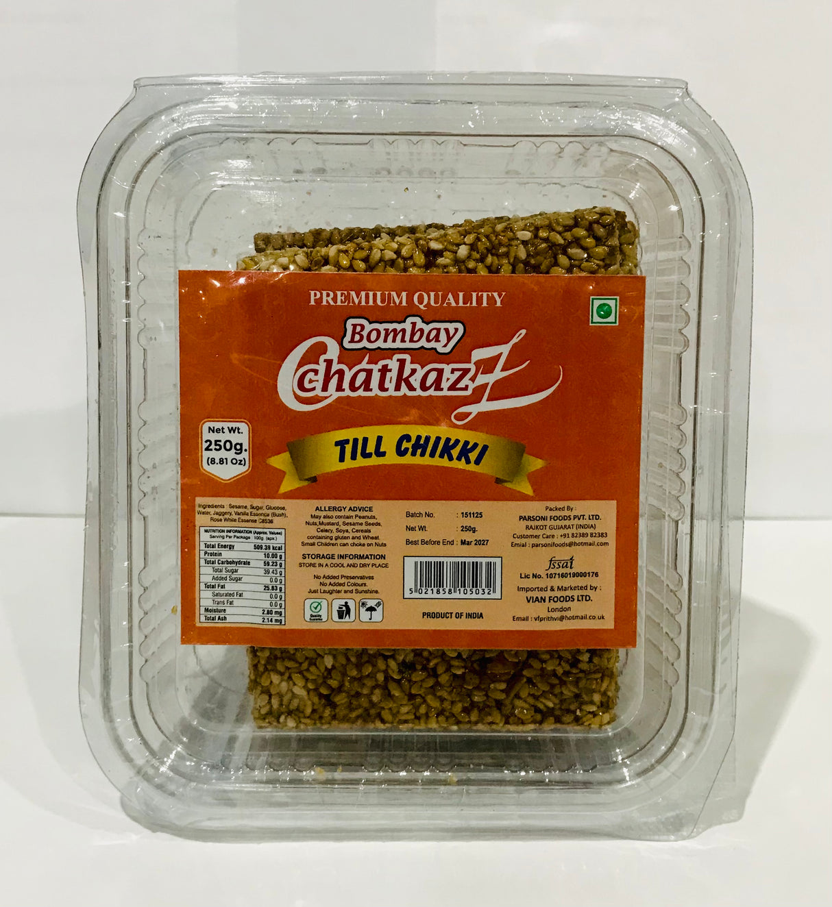 Bombay Chatkaz Till Chikki