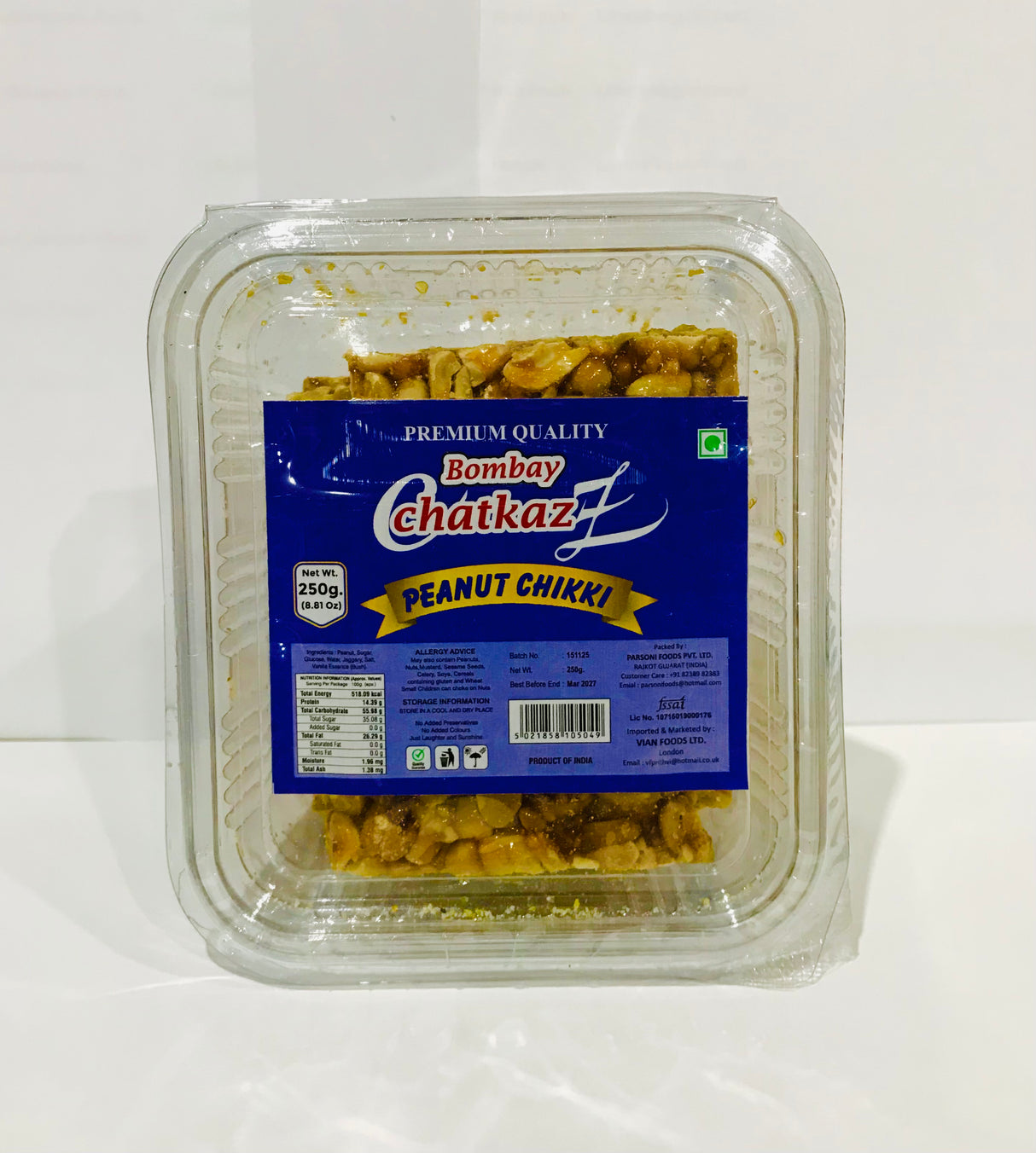 Bombay Chatkaz Peanut Chikki 250g