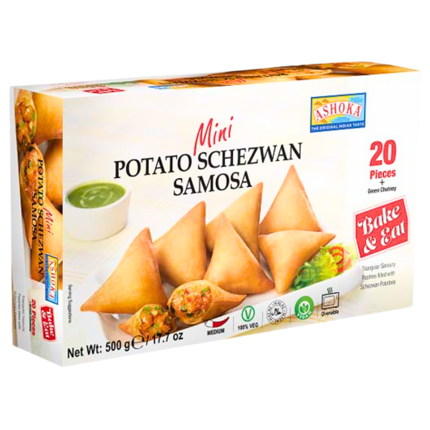 Ashoka Frozen Mini Potato Schezwan Samosa