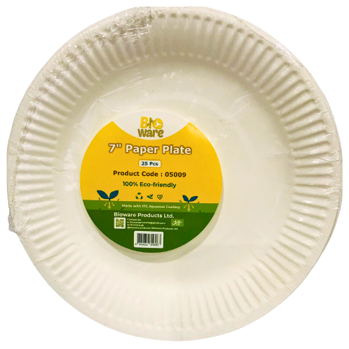 Bioware 7 Inch Paper Plate
