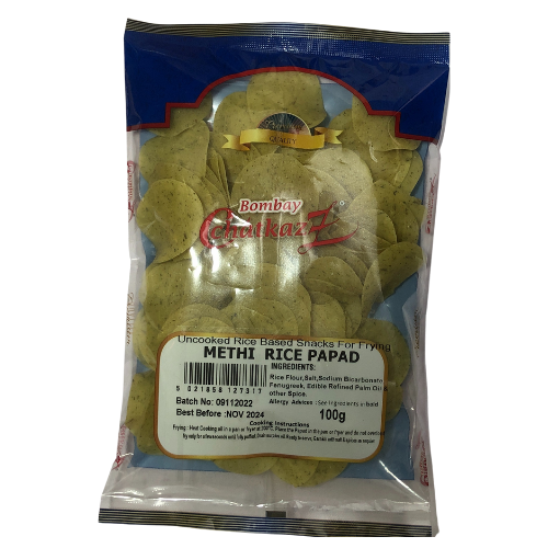 Bombay Chatkaz Methi Rice Papad