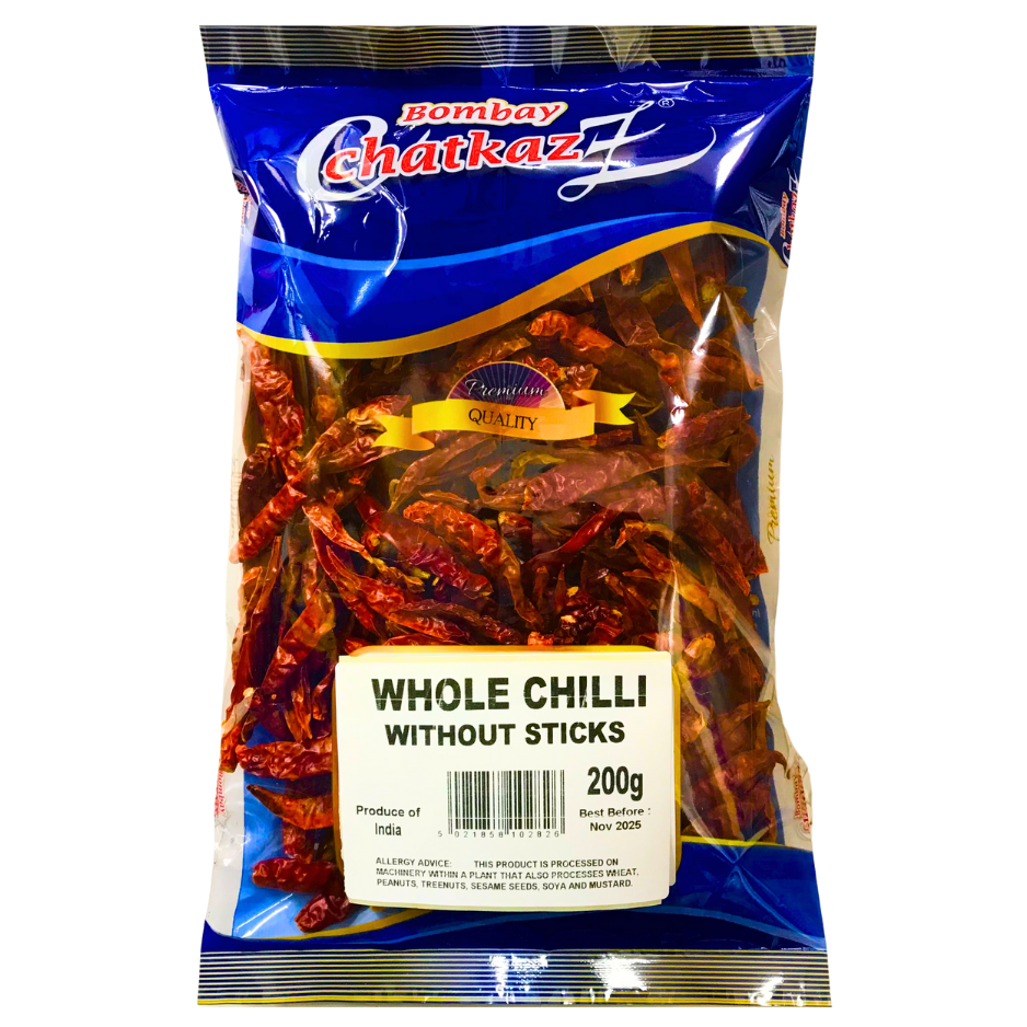 Bombay Chatkaz Whole Stemless Chilli