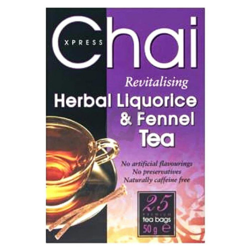 Chai Xpress Liquorice & Fennel Tea Bags Variety Foods UK