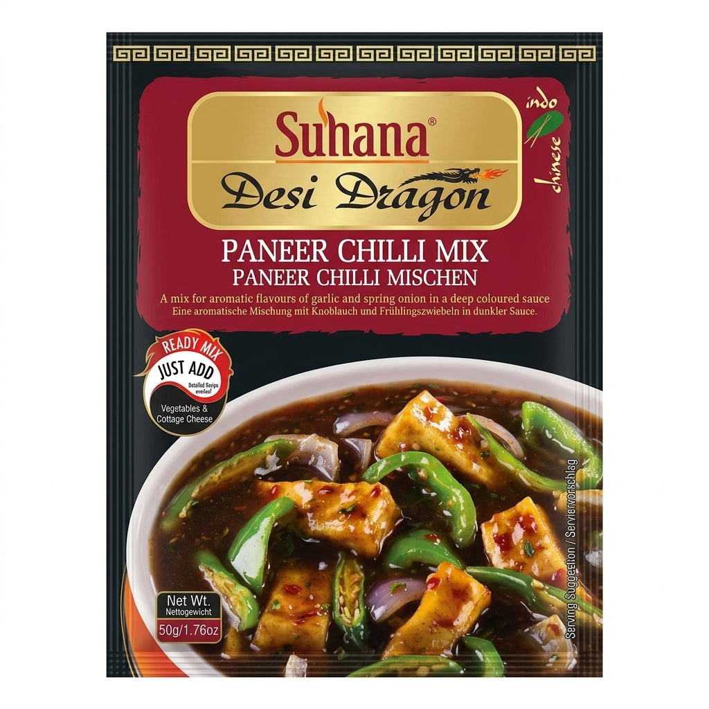 Suhana Paneer Chilli Masala by Suhana Ground Spices — front view showing product label and branding, studio product photo on white background