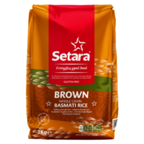 Setara Whole Grain Brown Basmati Rice Variety Foods UK