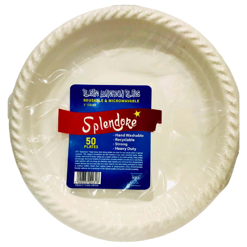 Splendor 9 Inch Plastic Lunch Plate