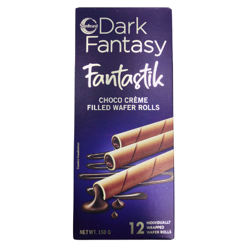 Sunfeast Dark Fantasy Fantastik Choco Creme Wafer Rolls
