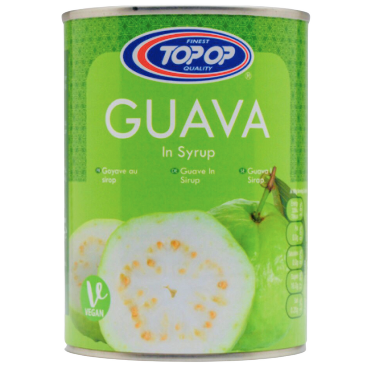 Top Op Canned Guava In Syrup