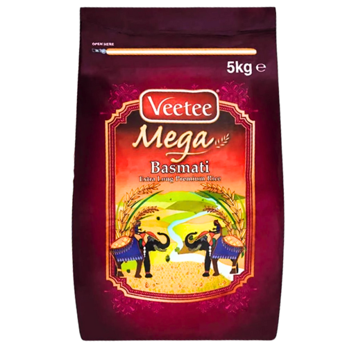VeeTee Mega Extra Long Basmati Rice 5kg