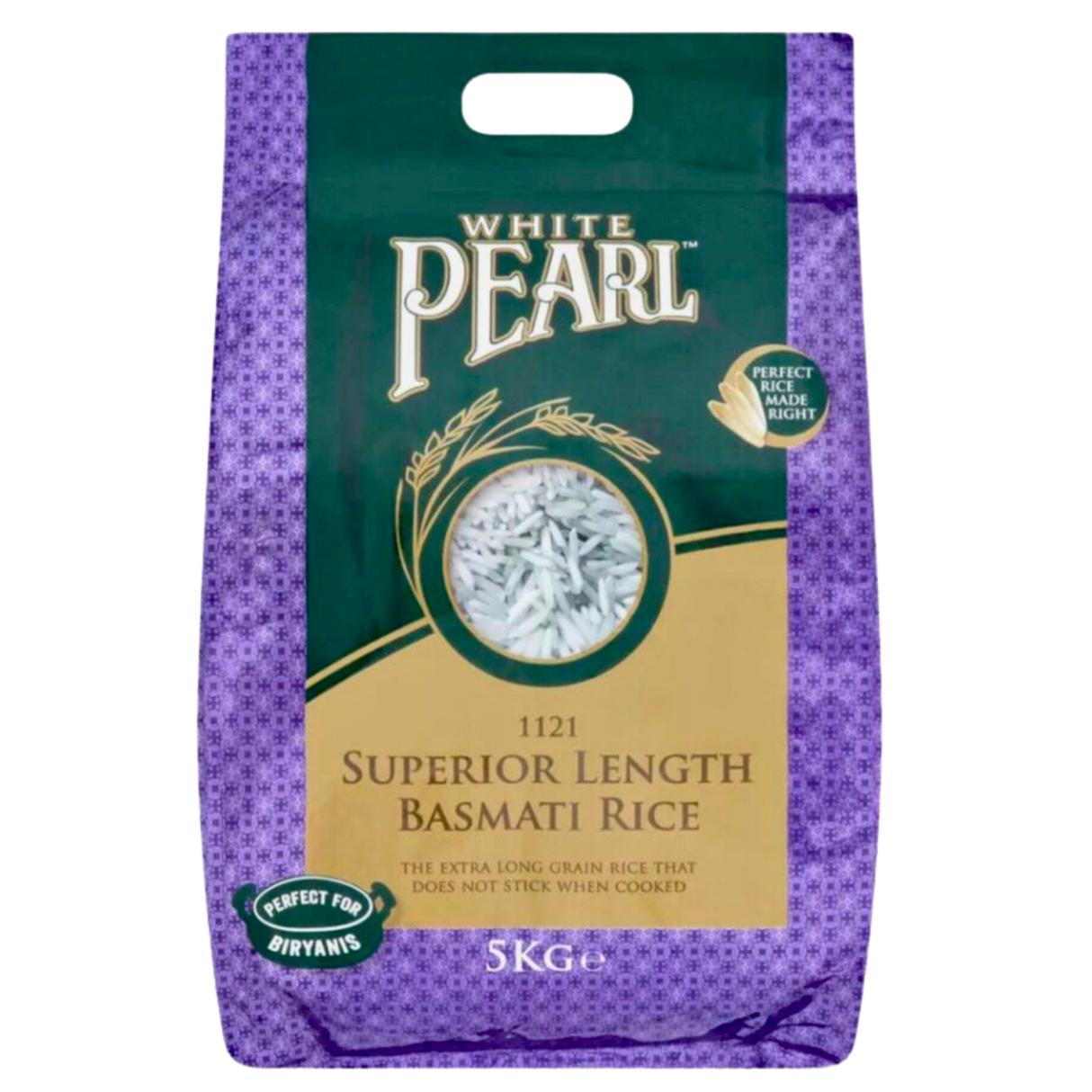 White Pearl Extra Long Basmati Rice 5Kg