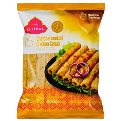 Zulekha Frozen Charcoal Cooked Chicken Kebabs