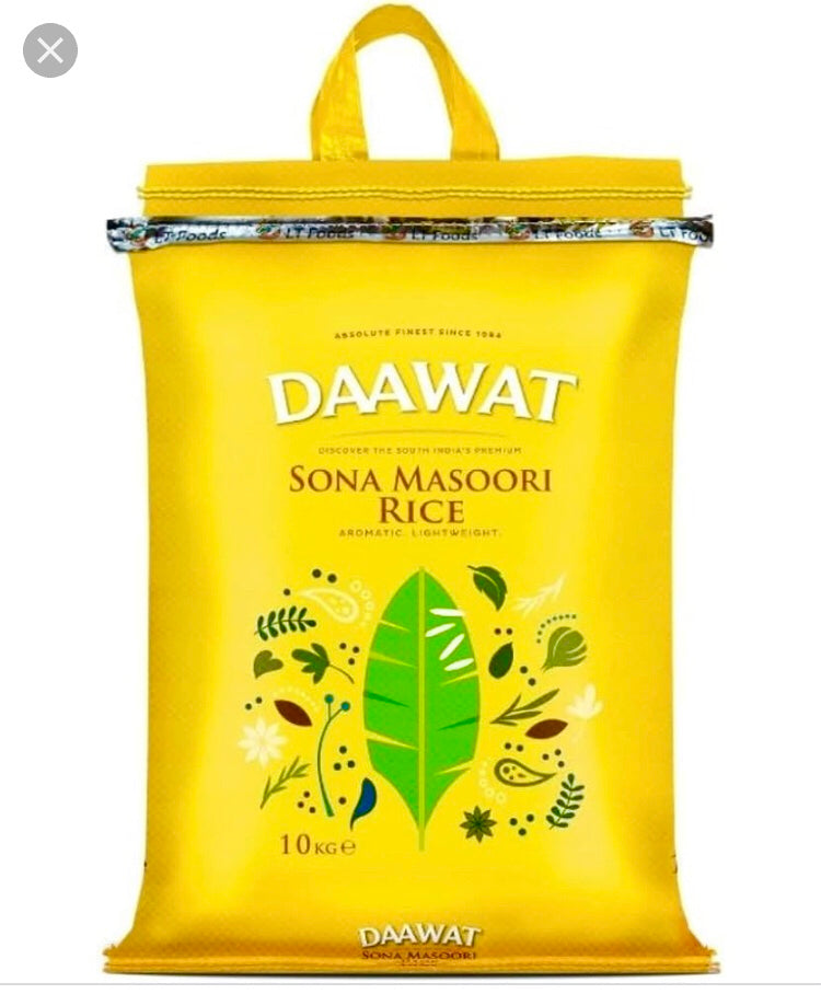 Daawat Sona Masoori Rice 10kg