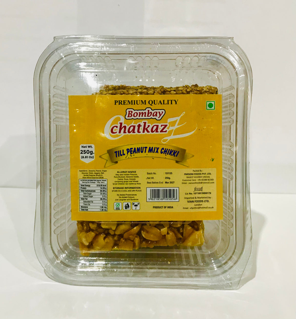 Bombay Chatkaz Till Peanut mix Chikki