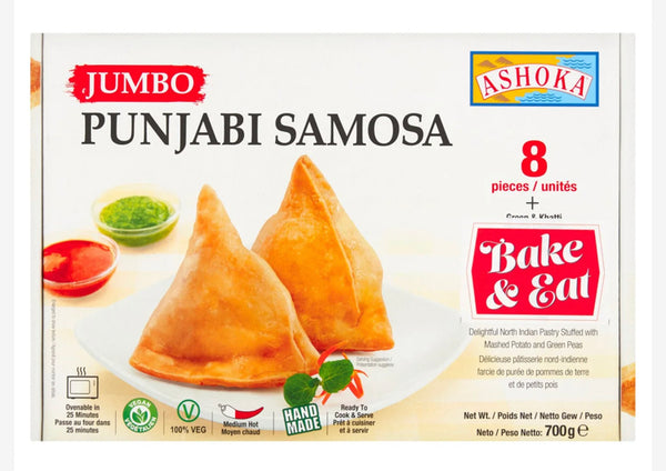 Ashoka Frozen Jumbo Punjabi Samosa 8pcs