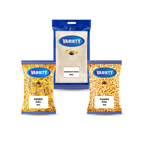 Variety Dal & Rice Pantry Pack