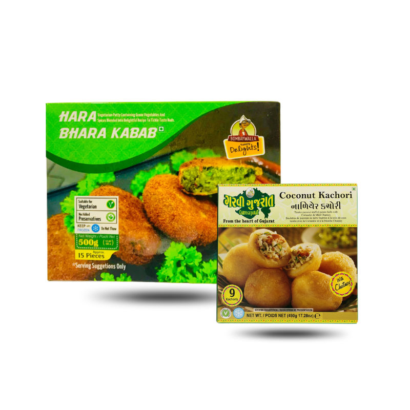Vegetarian Kebab & Kachori Box