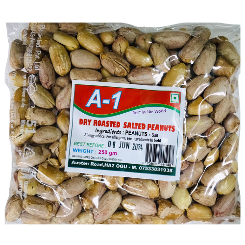 A-1 Roasted Salted Peanuts 250g