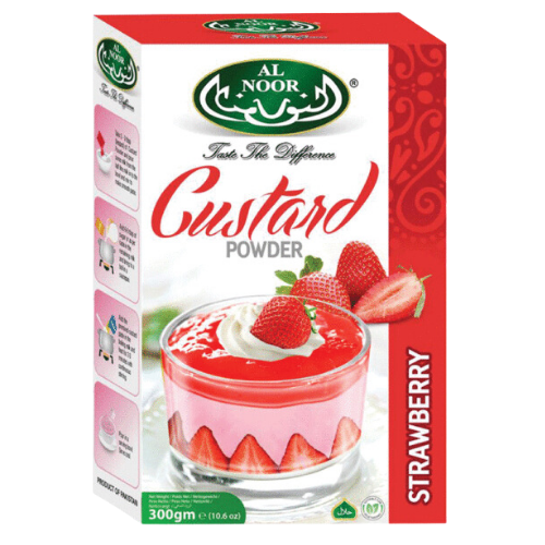 Al Noor Strawberry Custard Powder 250g