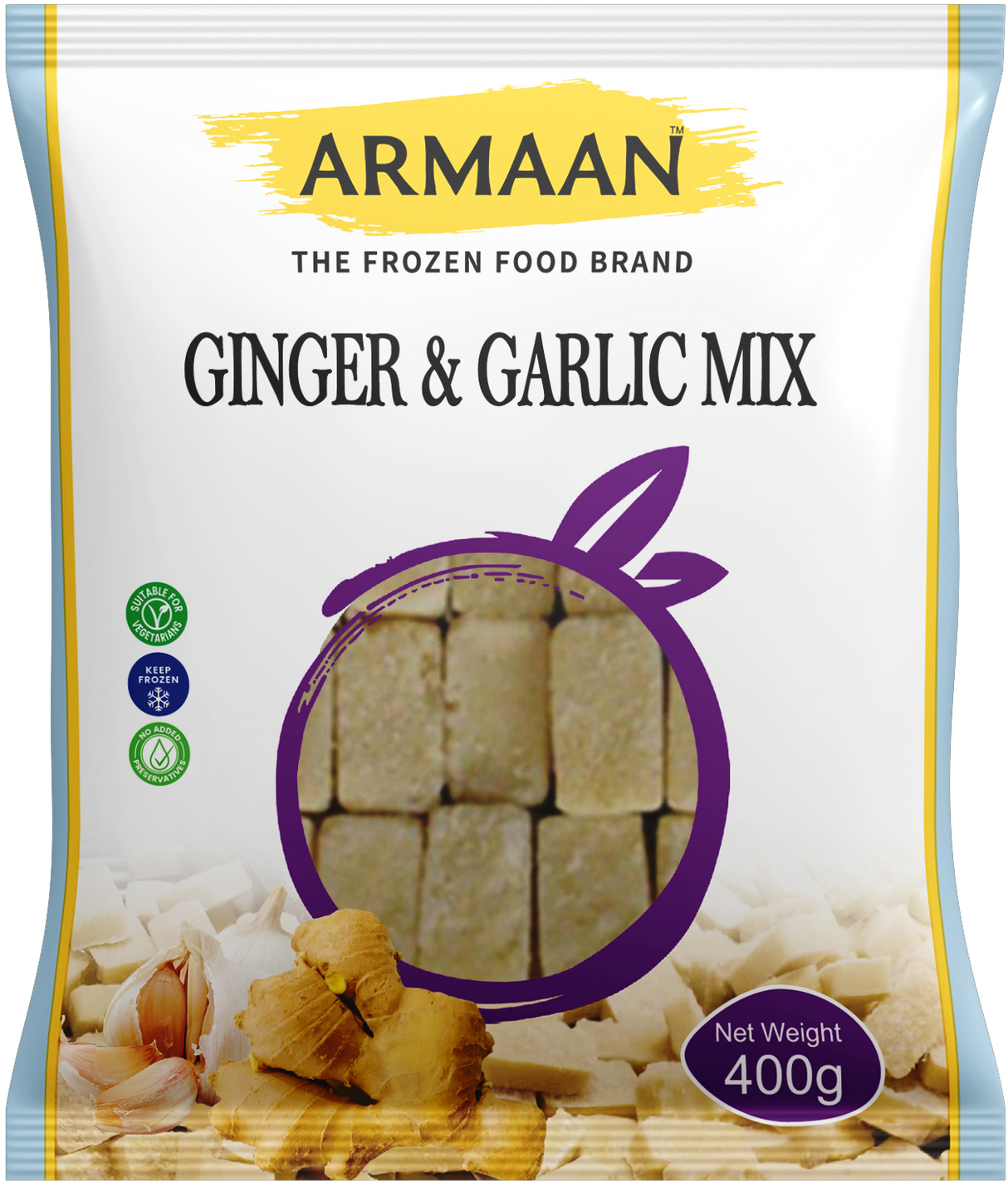 Armaan Frozen Ginger & Garlic Mix