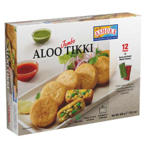 Ashoka Frozen Jumbo Aloo Tikki 12 pcs