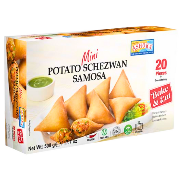 Ashoka Frozen Mini Potato Schezwan Samosa