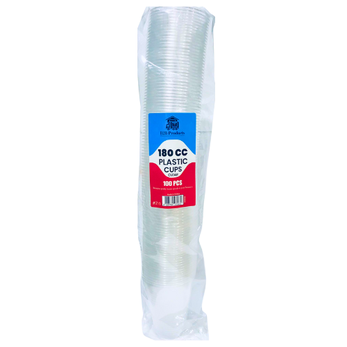 B2B Products 180 Cc Clear Plastic Cups 100 pcs