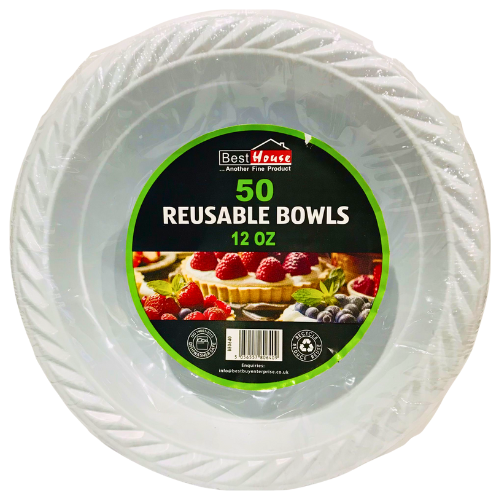 Best House 12 Oz Reusable Bowls 50 pcs