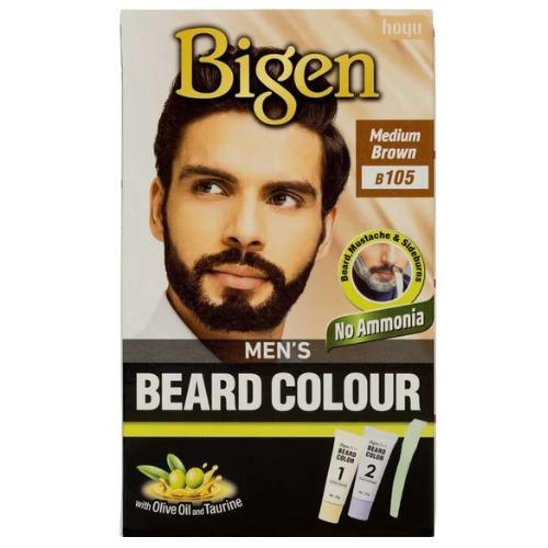 Bigen Medium Brown B105 Beard Color 1 Pack