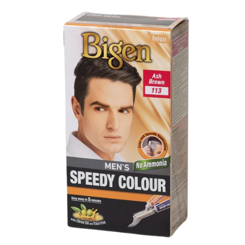 Bigen Men'S Speedy Ash Brown 113 Hair Colour 1 Pack