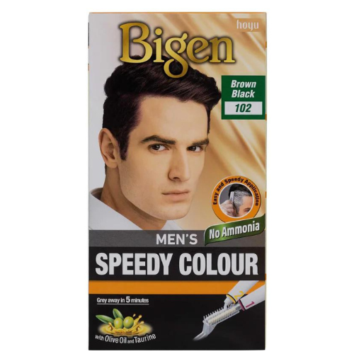 Bigen Men'S Speedy Brown Black 102 Hair Colour 1 Pack