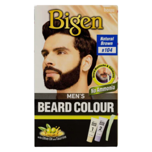 Bigen Natural Brown B104 Beard Colour 1 Pack