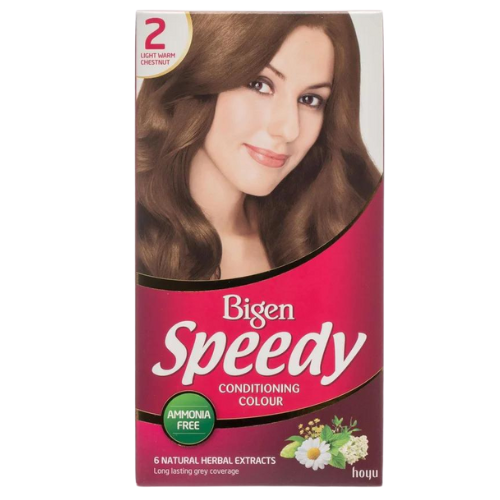 Bigen Women'S Speedy Light Warm Chestnut 2 Hair Colour 1 Pack