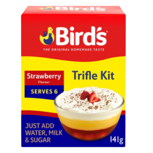 Birds Strawberry Flavour Trifle Kit