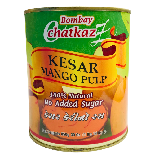 Bombay Chatkaz Canned Kesar Mango Pulp 850g