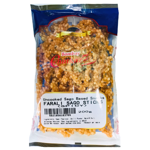 Bombay Chatkaz Farari Spicy Sago Sticks 200g