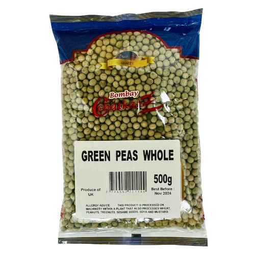 Bombay Chatkaz Whole Green Peas 500g