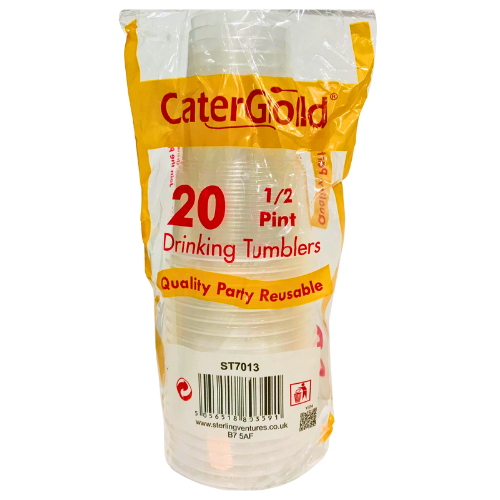 Cater Gold 1/2 Pint Drinking Tumbler 20 pcs