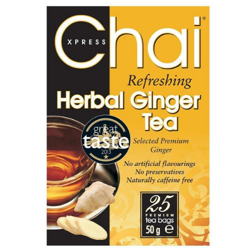 Chai Xpress Herbal Ginger Tea Bags 25 Bags