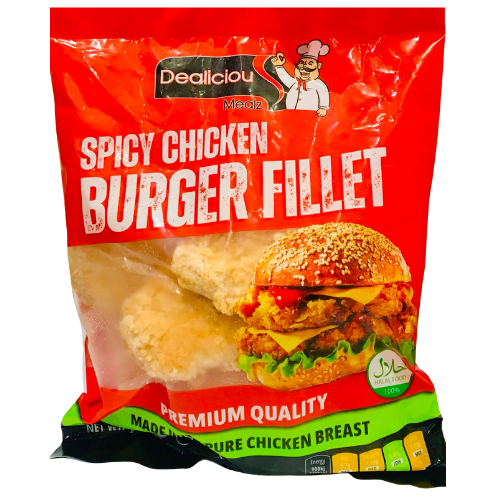 Dealicious Mealz Frozen Spicy Chicken Burger Fillet 770g