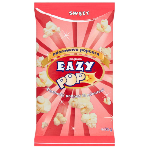 Eazy Pop Microwave Sweet Popcorn 85g