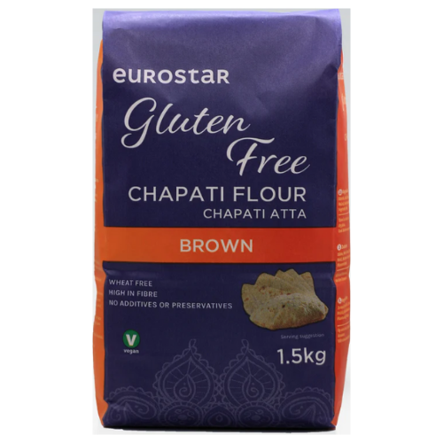 Eurostar Gluten Free Medium Brown Chapatti Flour 1.5kg