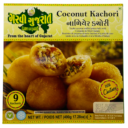 Garvi Gujarat Frozen Coconut Kachori – Variety Foods UK