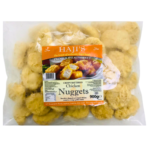 Hajis Frozen Battered Chicken Nuggets