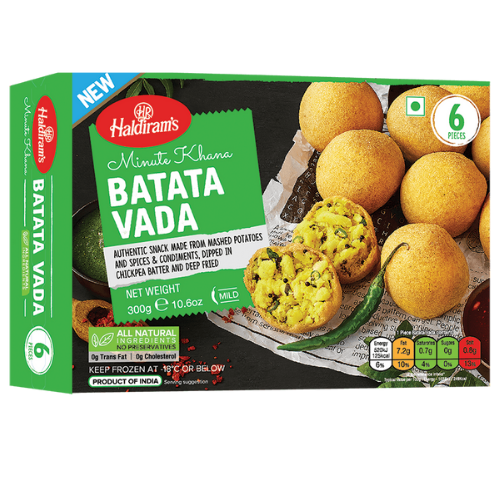 Haldirams Frozen Batata Vada 6 pcs