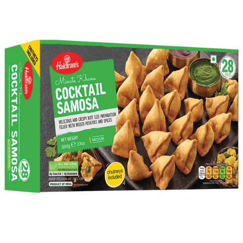 Haldirams Frozen Cocktail Samosas 28 pcs