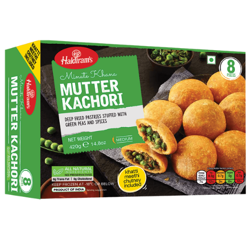 Haldirams Frozen Mutter Kachori 8 pcs
