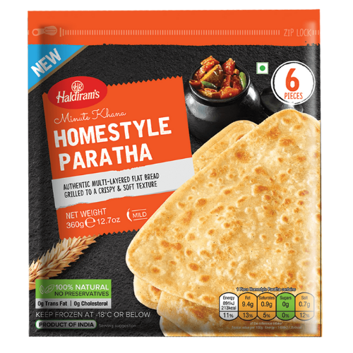 Haldirams Frozen Homestyle Paratha 6 pcs