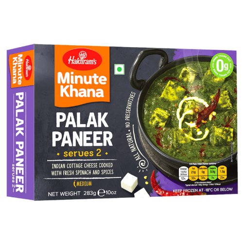 Haldirams Frozen Palak Paneer 283g