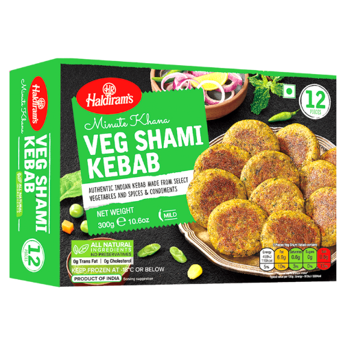 Haldirams Frozen Veg Shami Kebabs 300g